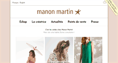 Desktop Screenshot of manonmartin.com
