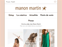 Tablet Screenshot of manonmartin.com